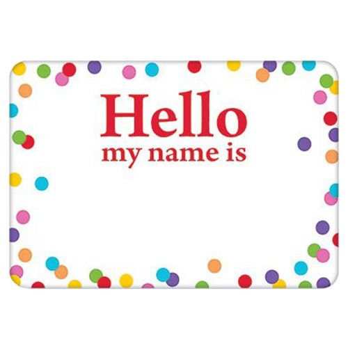 Amscan - Confetti Name Tags 100pcs