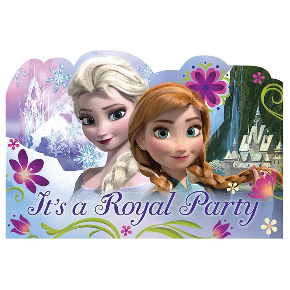 Frozen Postcards Invitation 8pcs