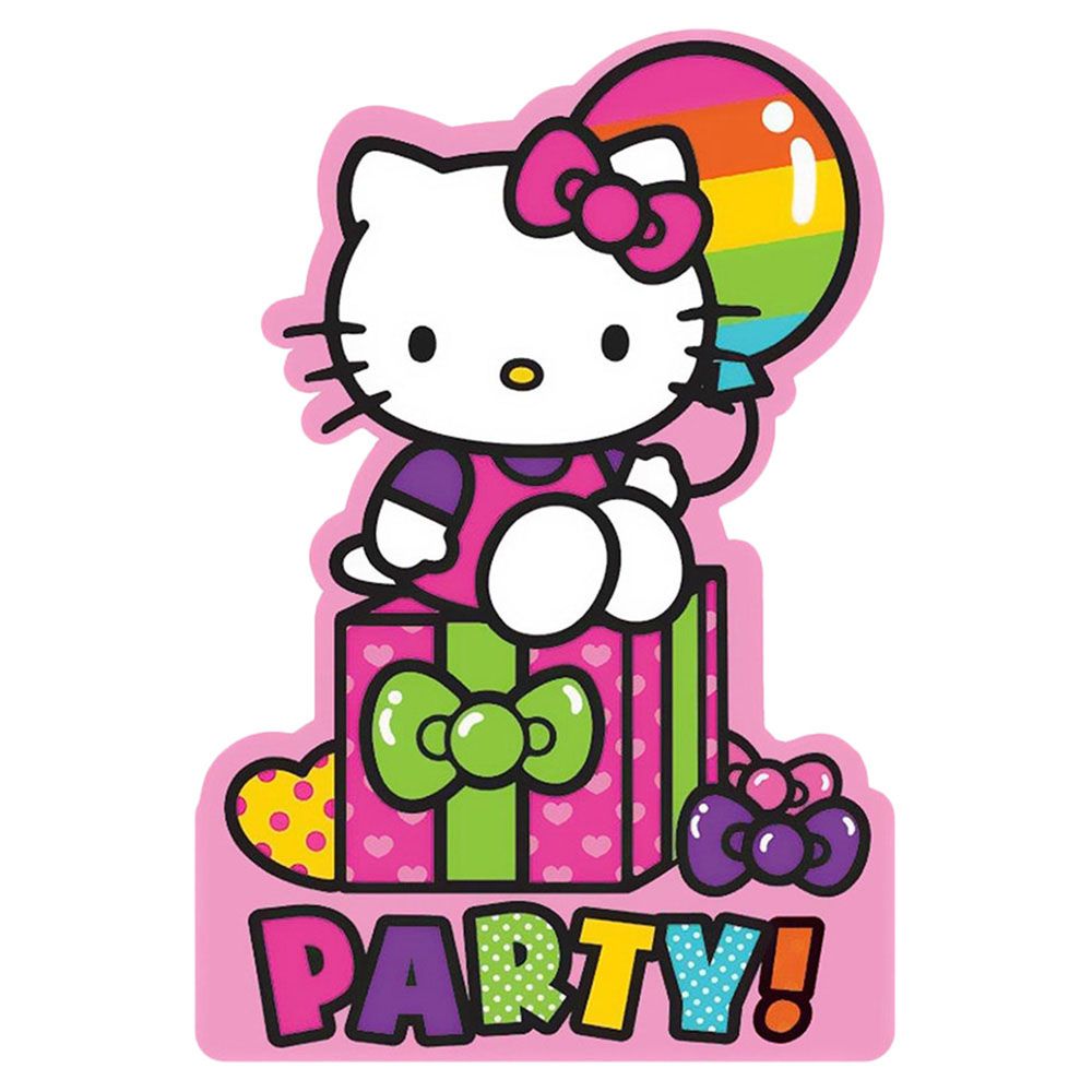 Hello Kitty Rainbow Invitation (8pcs)