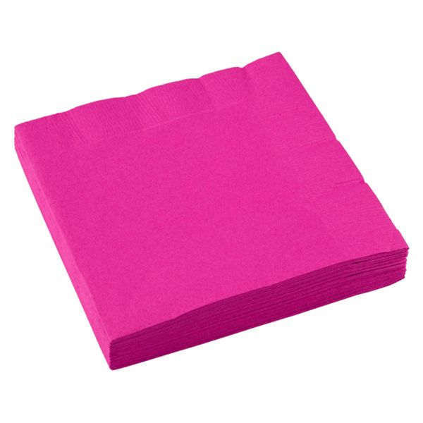 Amscan - Lunch Tissues 20pcs - Magenta