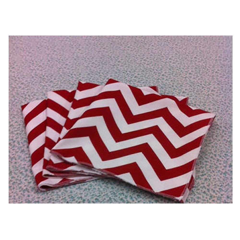 Amscan - Chevron Lunch Tissues 16pcs - Apple Red