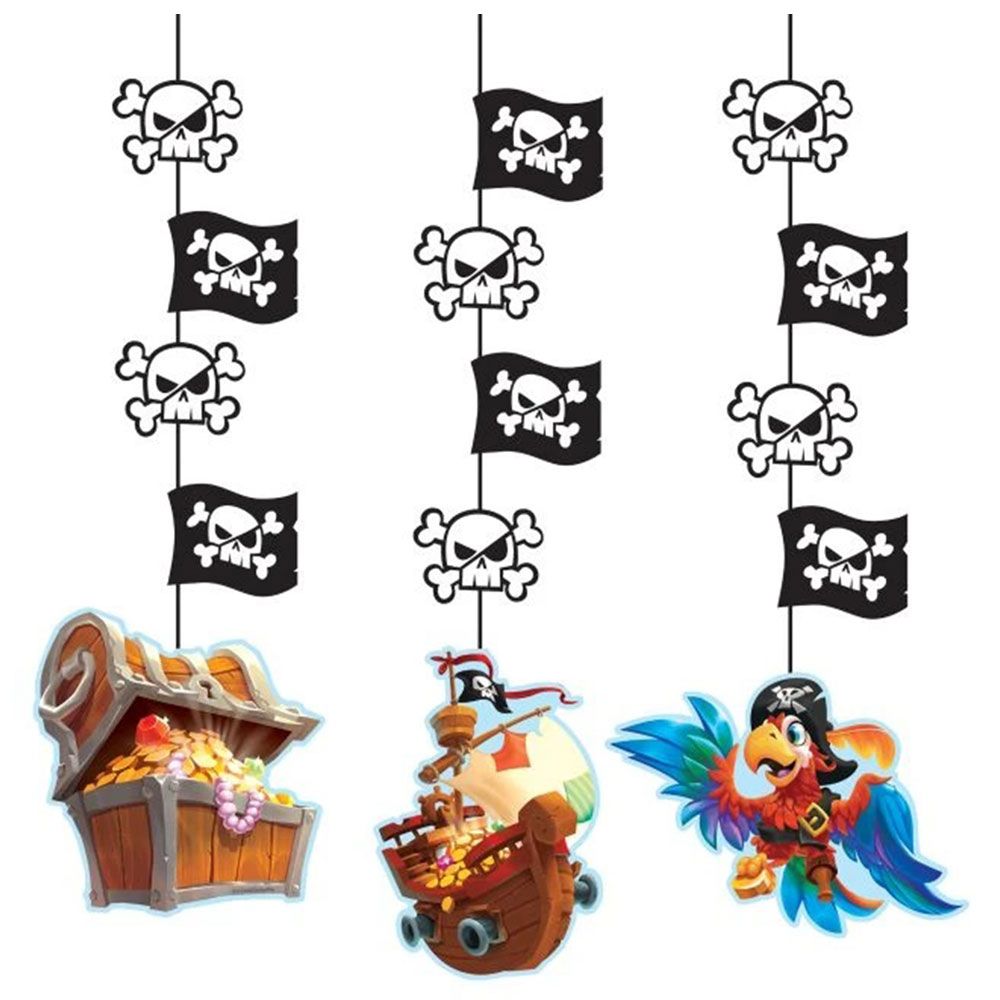 Creative Converting - Pirate Treasure Hanging Cut Outs 3pcs