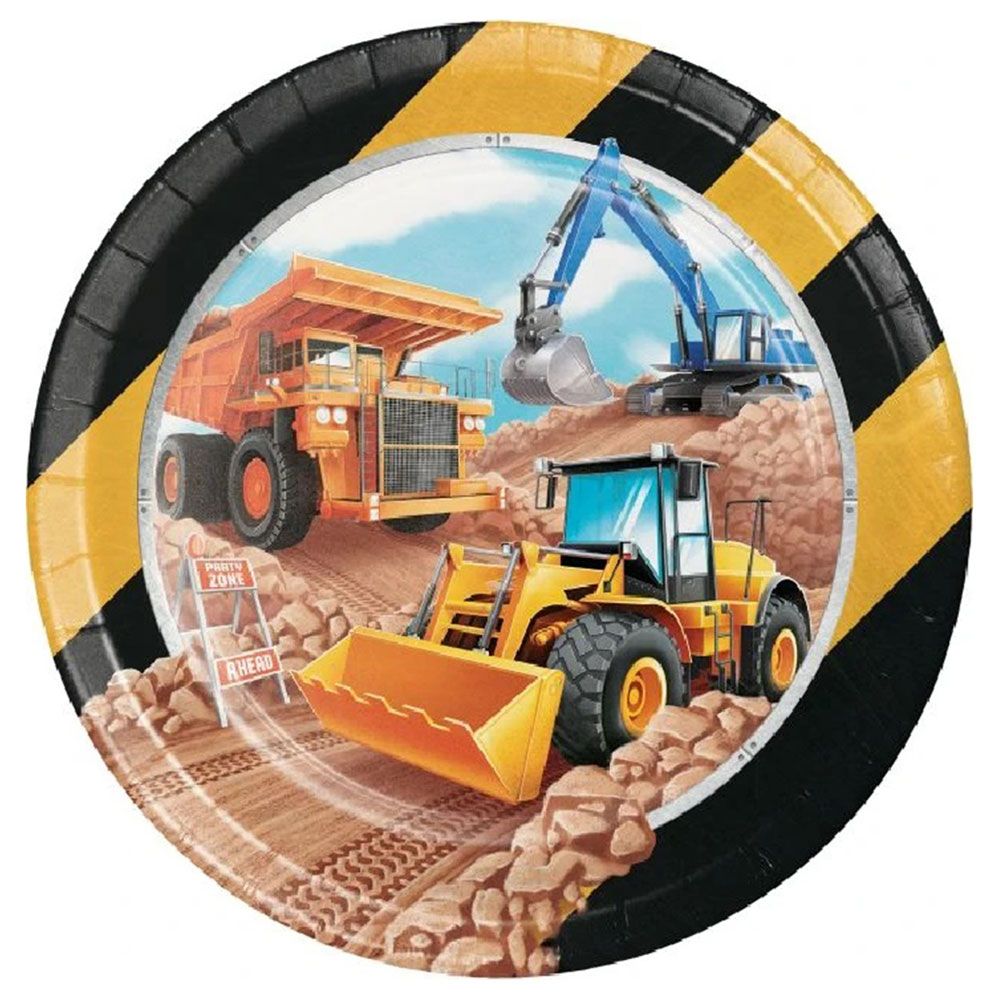 Creative Converting - Big Dig Construction Dinner Plate 8pcs