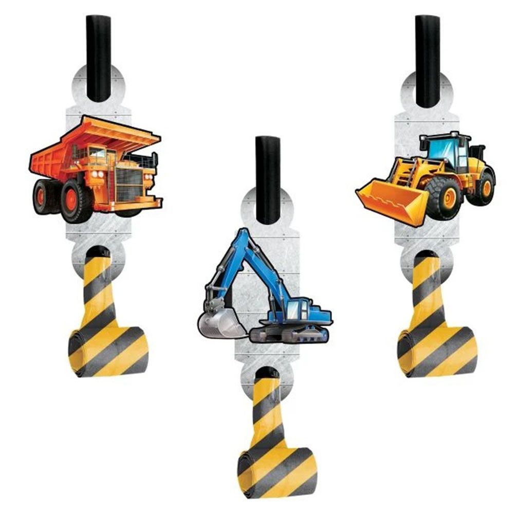 Creative Converting - Big Dig Construction Blowouts 8pcs