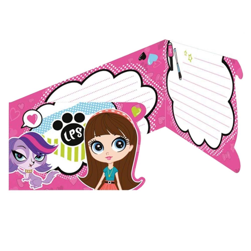 Amscan - Littlest Pet Shop Invitation Cards & Envelopes 6pcs