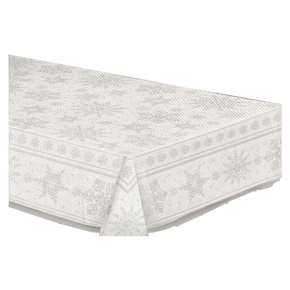 Snowflake Table Cover - White