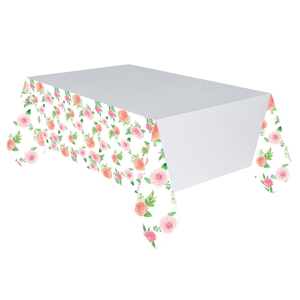 Amscan - Floral Baby Girl Paper Tablecover