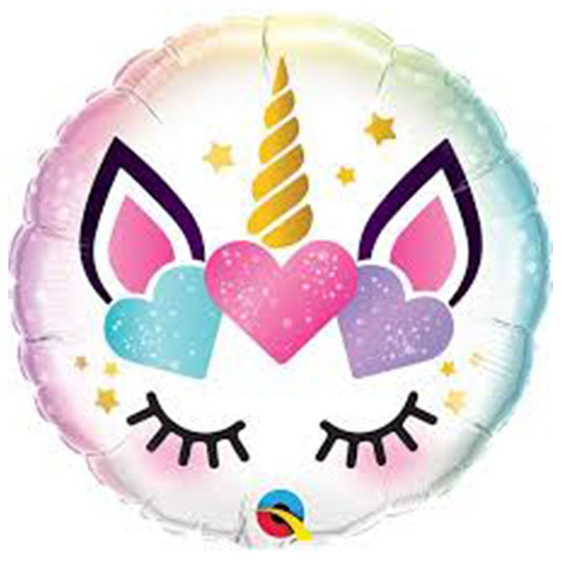 Qualatex - Unicorn Eyelashes 18" Balloon