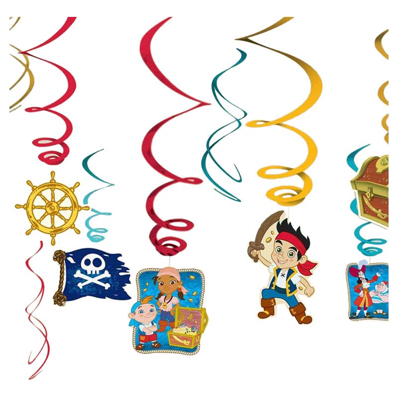 Jake & The Neverland Pirates Foil Swirl 12pcs