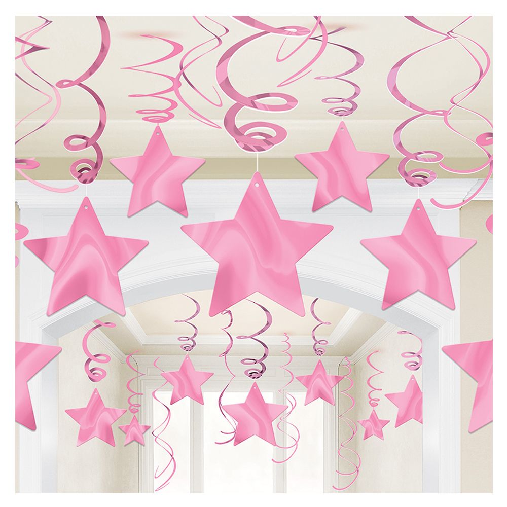 Amscan - New Shooting Stars Swirl Decorations 30pcs