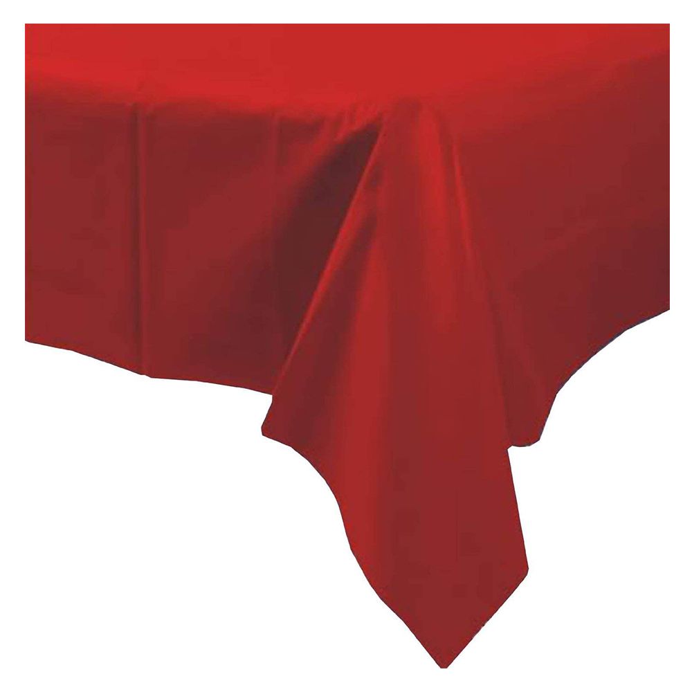 Amscan - Plastic Table Cover - Apple Red