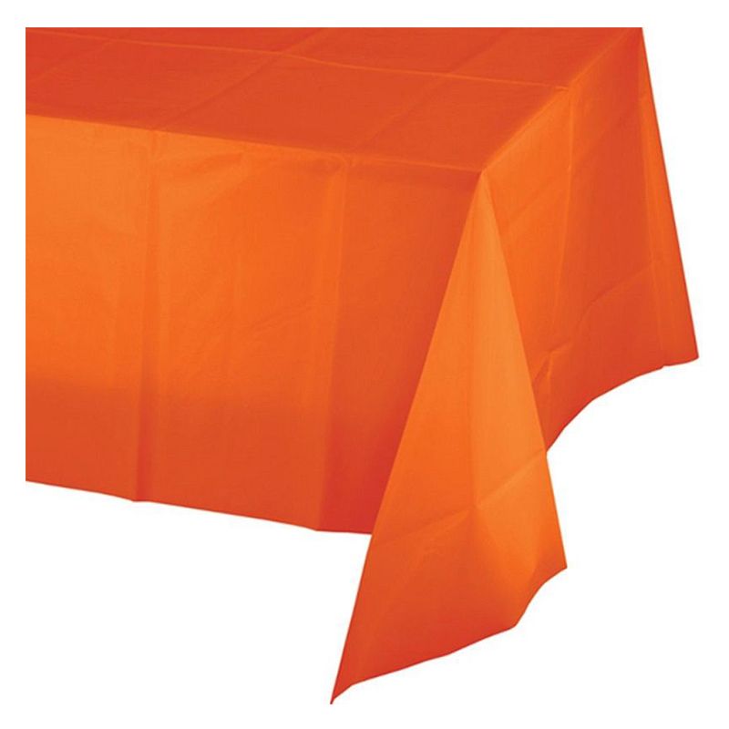 Amscan - Plastic Table Cover - Orange Peel