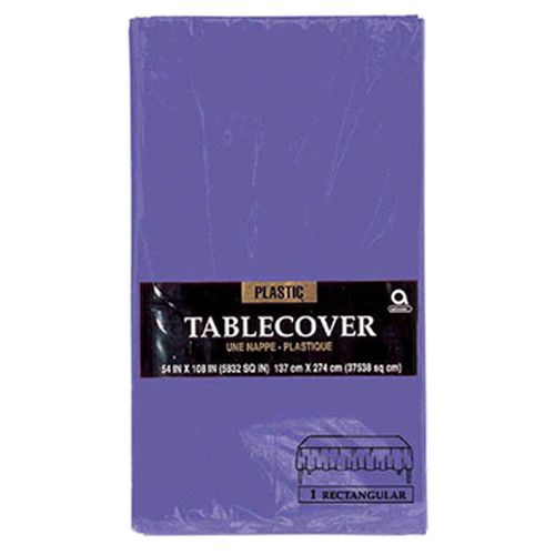 Amscan - Plastic Table Cover 54 x 108 " - New Purple