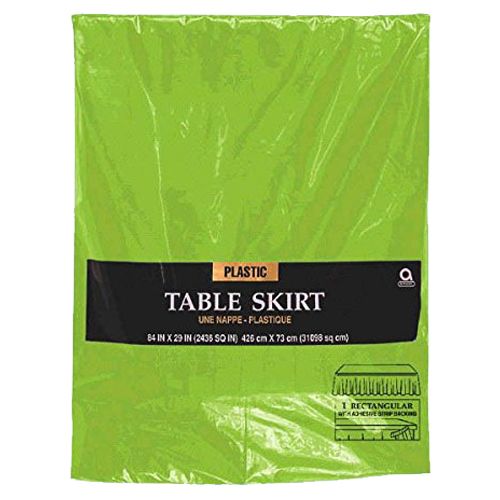 Amscan - Plastic Table Skirt 14ft x 29" - Kiwi