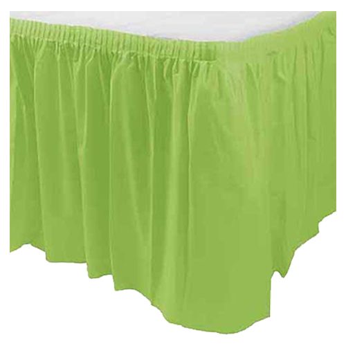 Amscan - Plastic Table Skirt 14ft x 29" - Kiwi