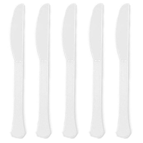 Amscan - Heavy Weight Plastic Knives 20pcs - Frosty White