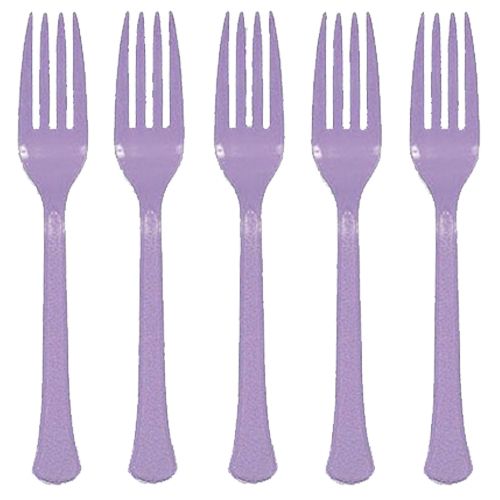 Amscan - Heavy Weight Premium Forks 20pcs - Lavender