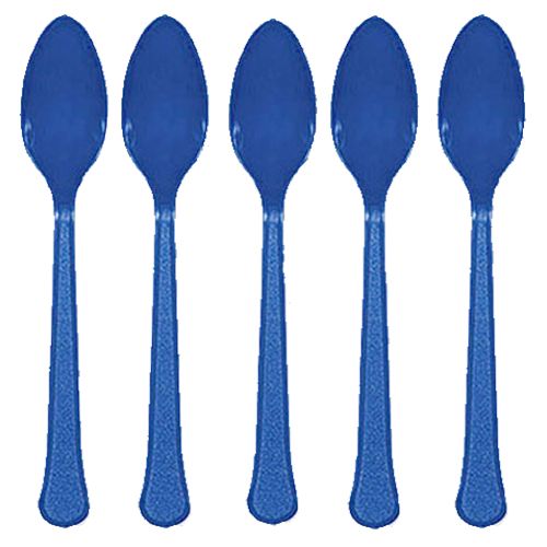 Amscan - Heavy Weight Plastic Spoons 20pcs - Royal Blue