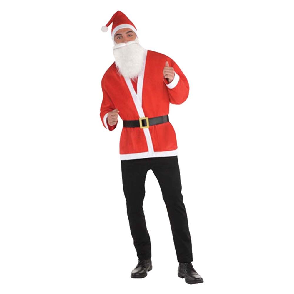 Party Centre - Adult Santa Jacket Set Costume