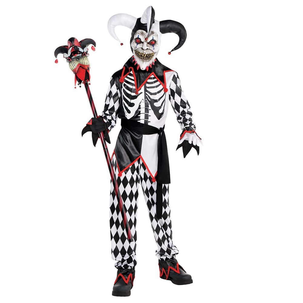 Party Centre - Boys Sinister Jester Costume