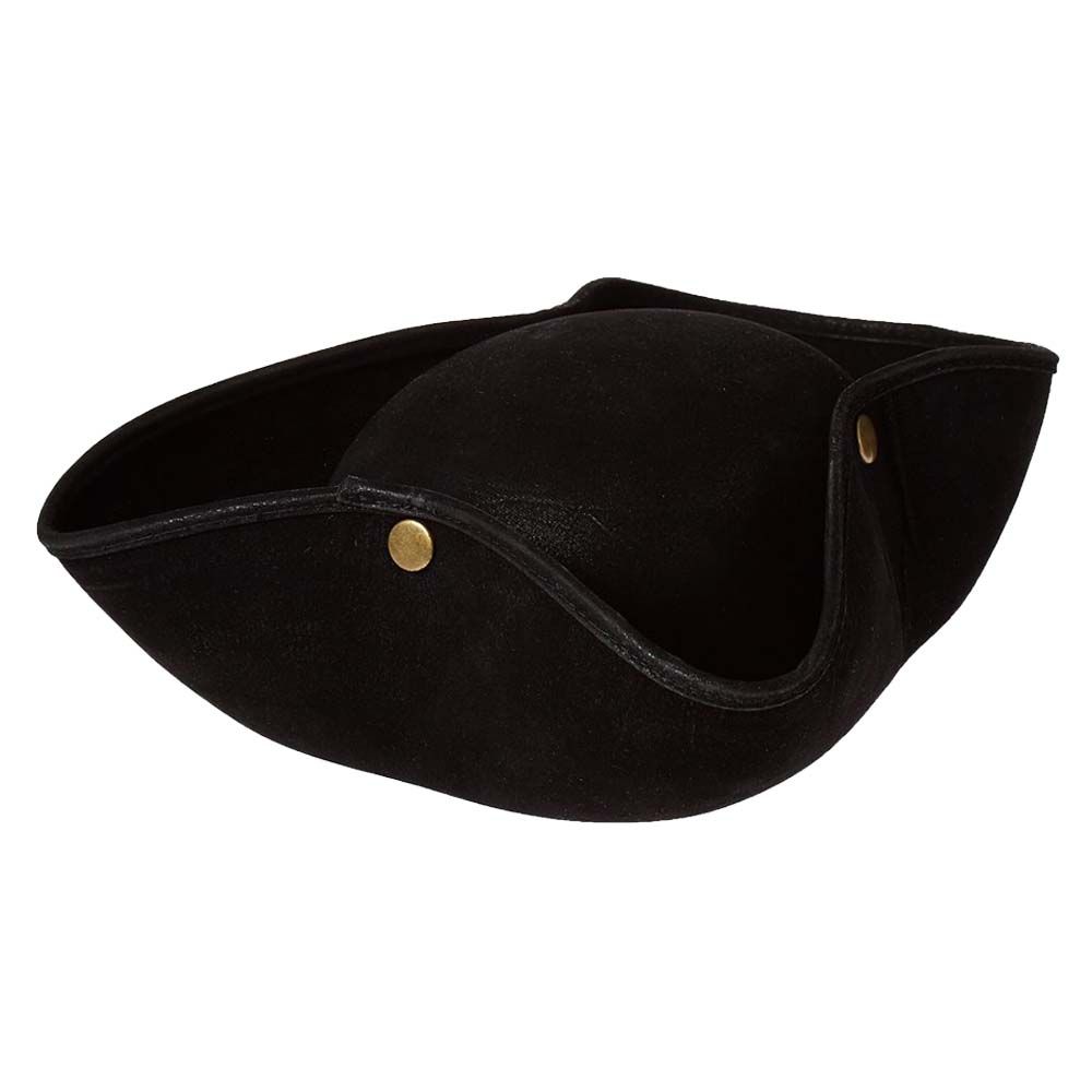 Child Pirate Tricorn Hat - Black