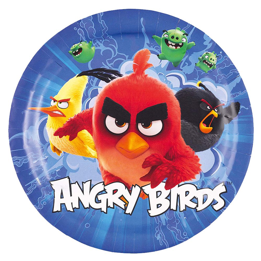 Amscan - Angry Birds Movie Paper Plates 9" 8pcs