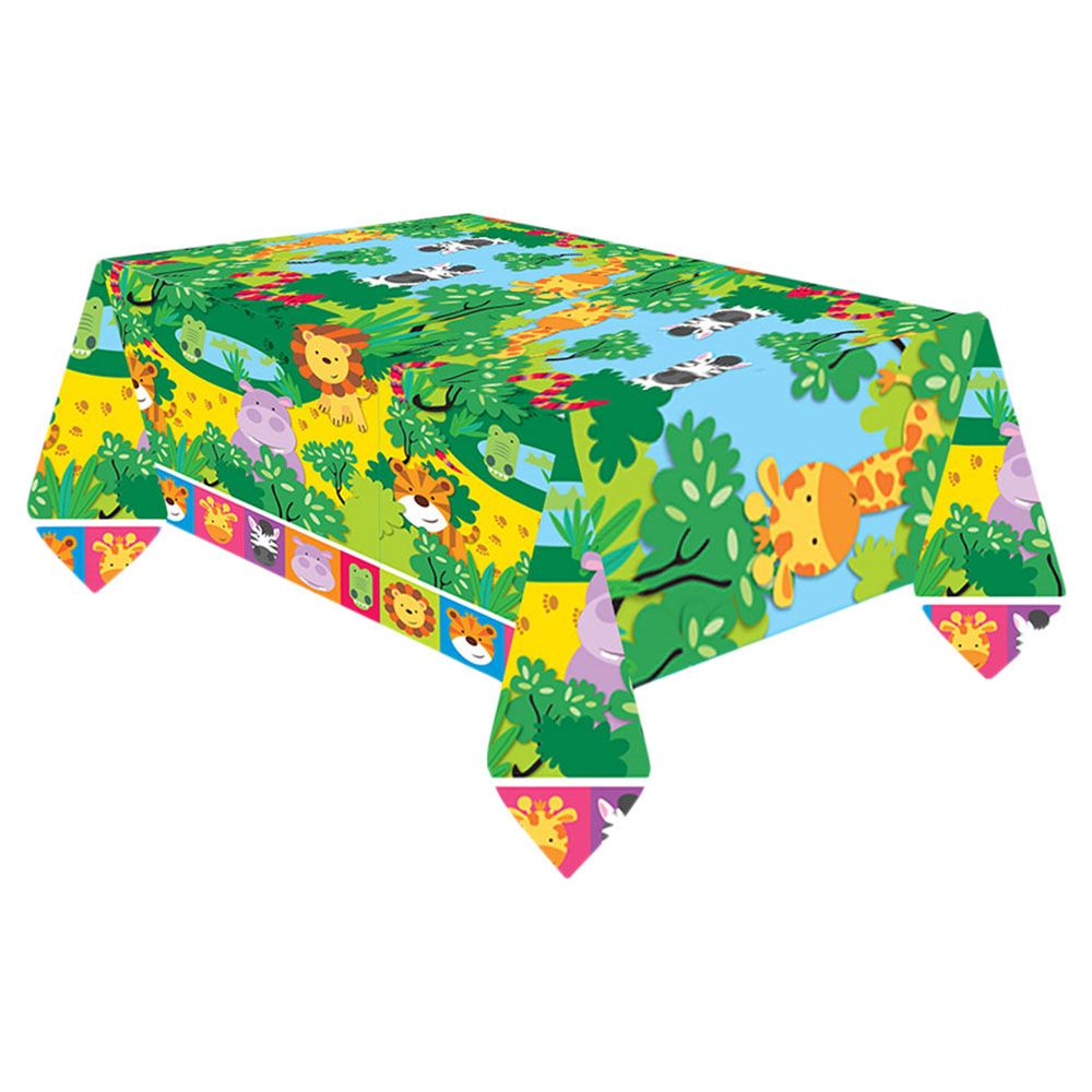 Jungle Animals Plastic Tablecover