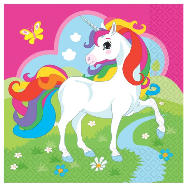 Unicorn Lunch Napkins 20pcs