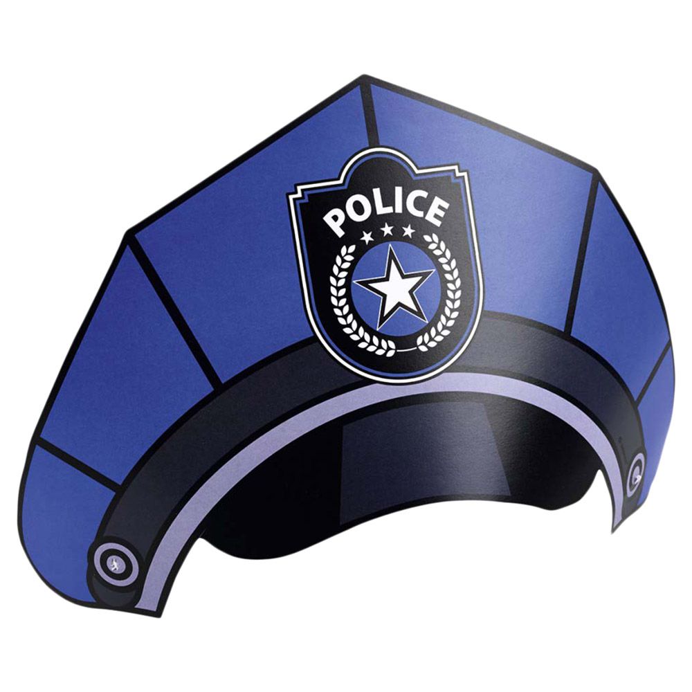 Police Party Hats (8pcs)