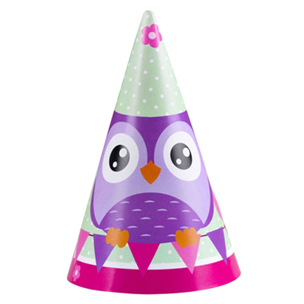 Amscan - Owls Party Hats 6" 8pcs