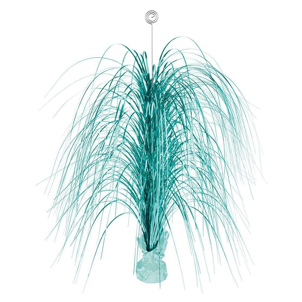 Amscan - Robin's Egg Large Spray Foil Centerpiece 28" - Teal