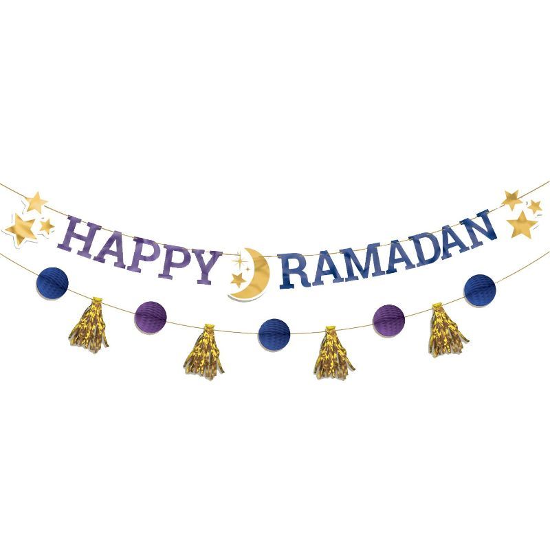 Party Centre - Happy Ramadan Letter Banner Kit