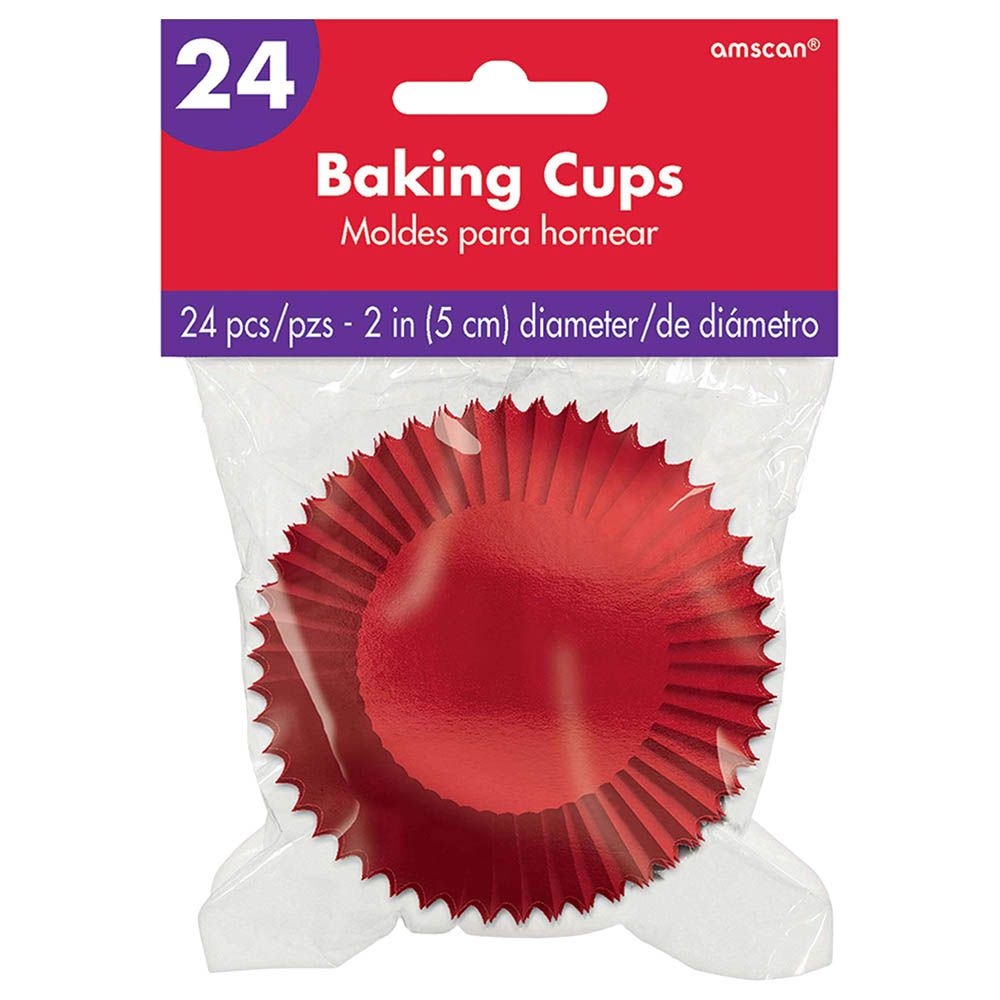 Amscan - Red Foil Cupcake Cases Pack of 24