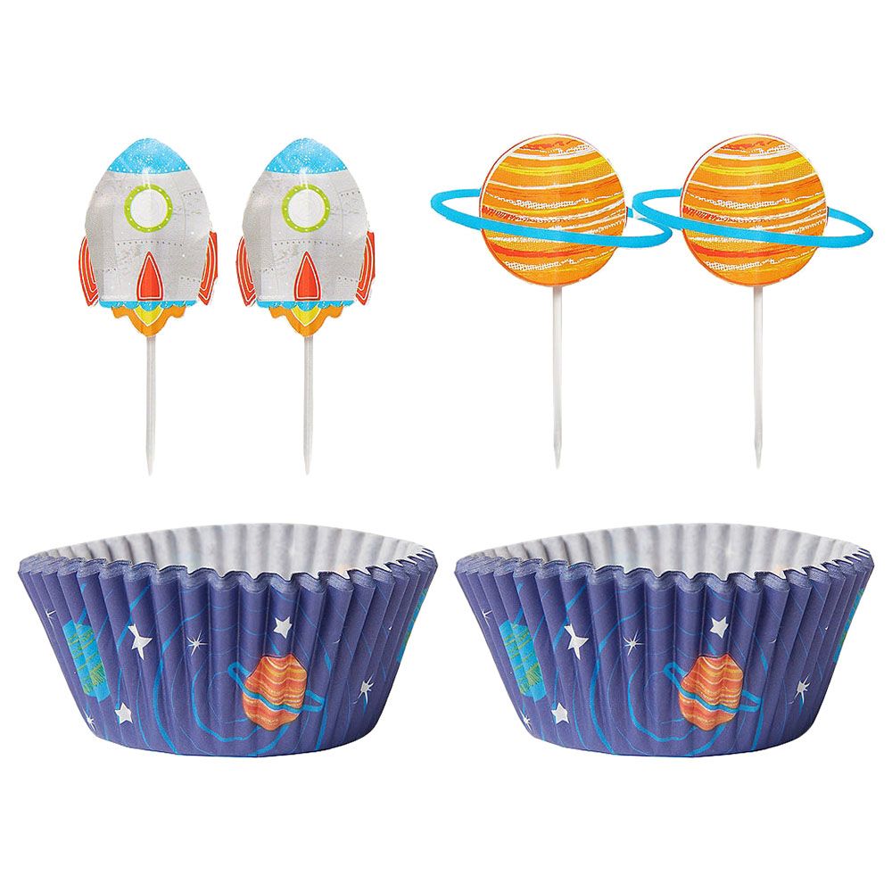 Blast Off Birthday Cupcake Decorating Kit