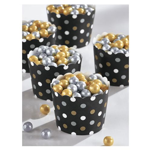 Amscan - Paper Snack Cups Small 36pcs - Black