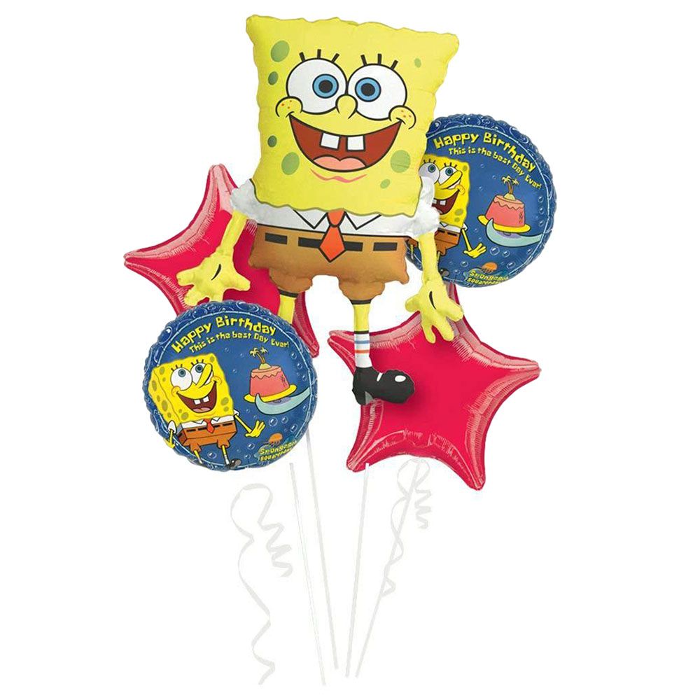 Party Centre - SpongeBob Bday Bouquet 5pcs