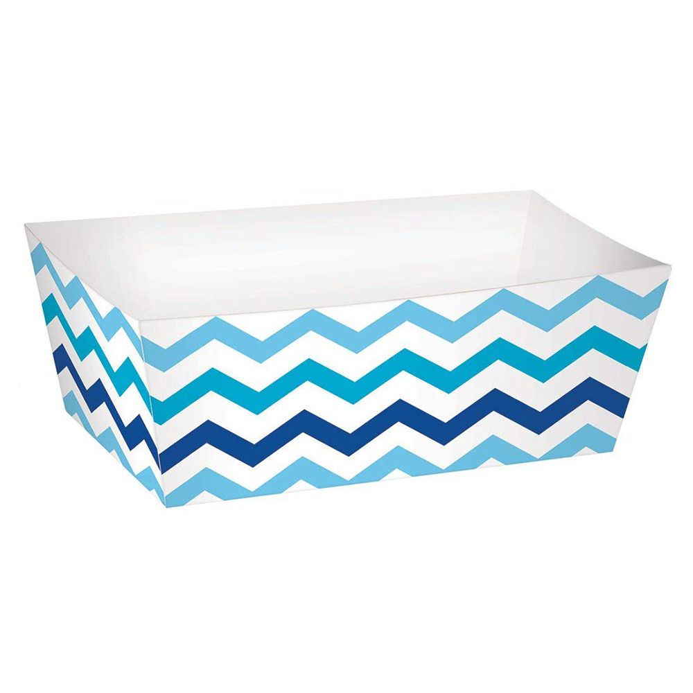 Amscan - Rectangular Paper Snack Tray 24pcs - Blue