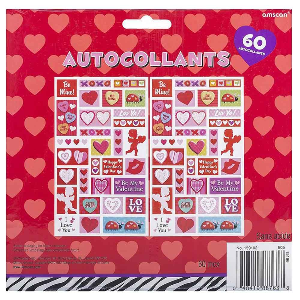 Valentine Printed Paper Sheet Sticker