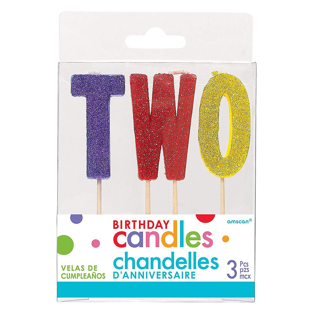 Amscan - Rainbow 2nd Birthday Candle Pick