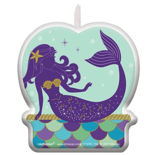 Mermaid Wishes Birthday Candle