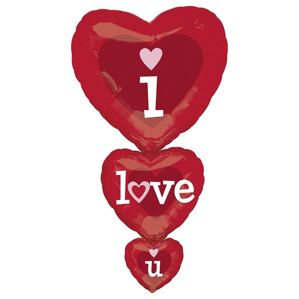 I Love You Stacker Foil Balloon 20 x 36in