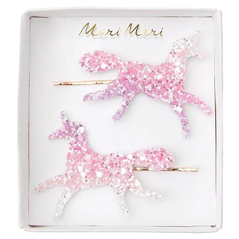 Meri Meri - Unicorn Ombre Glitter Hair Slides