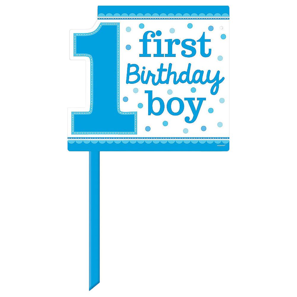 1st Birthday Boy Yard Sign