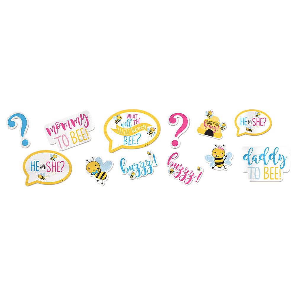 Amscan - What Will It Bee? Cutouts, 12 pcs