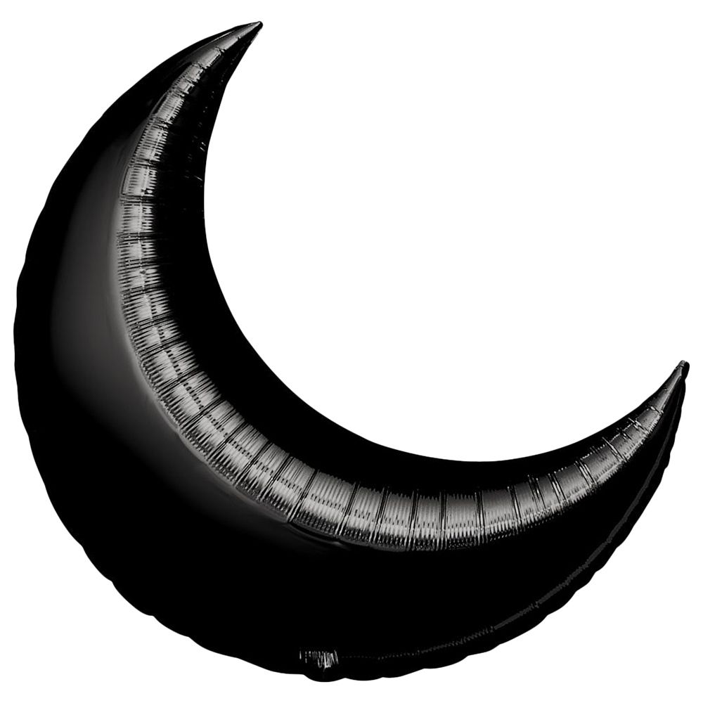 Party Centre - 35-inch Crescent Super Shape Balloon - Black