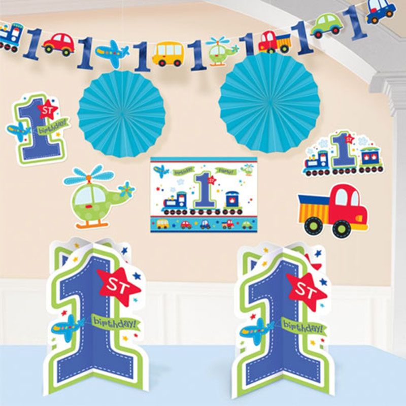 All Aboard Birthday Room Decorating Kit