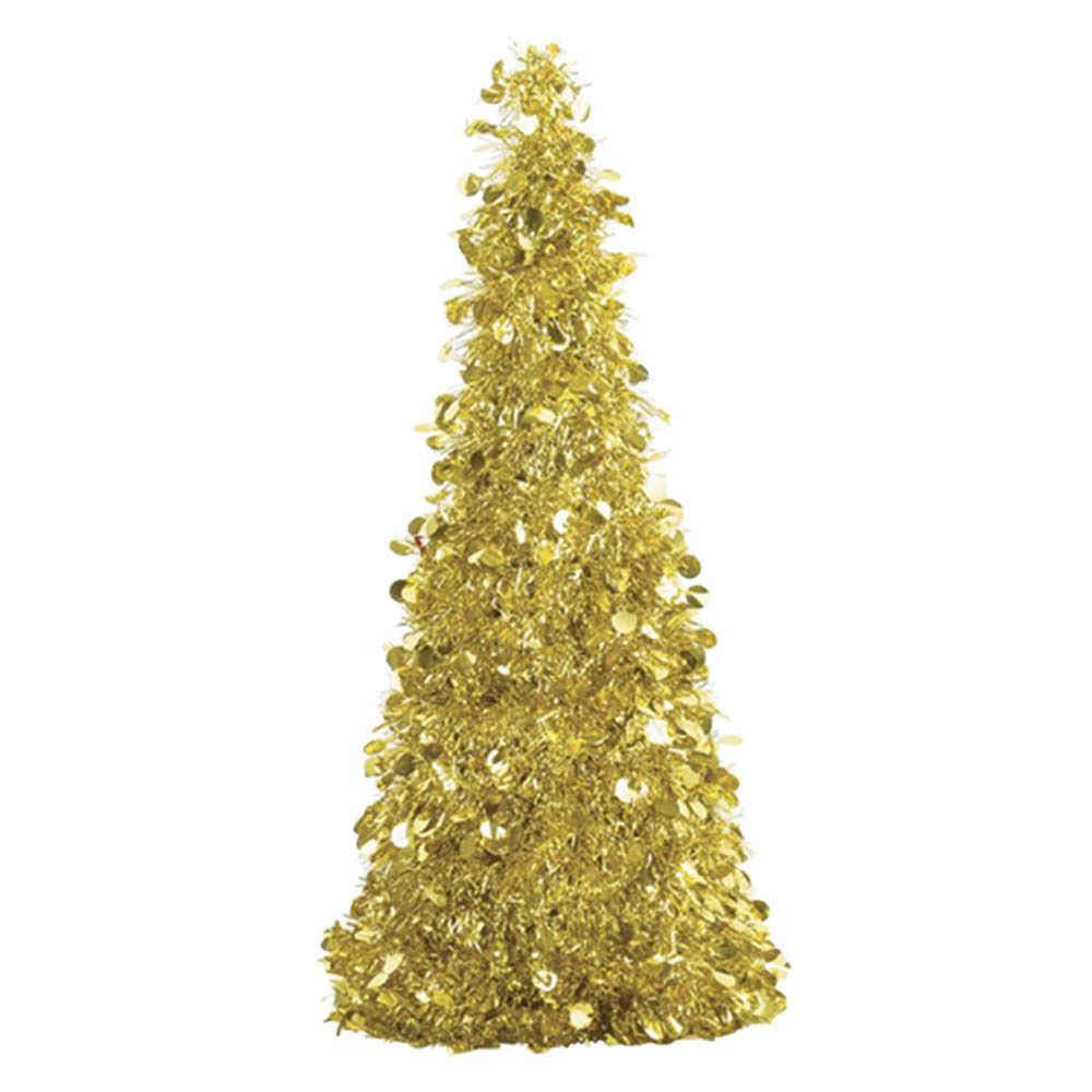 Tree Large Tinsel 18" - Gold