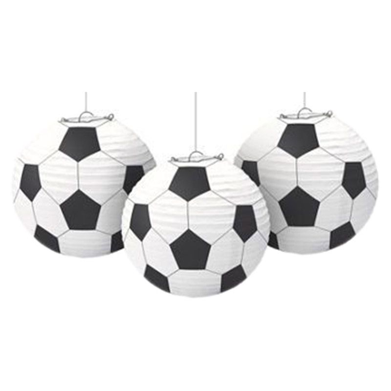 Soccer Paper Lantern 9.5" (3pcs)