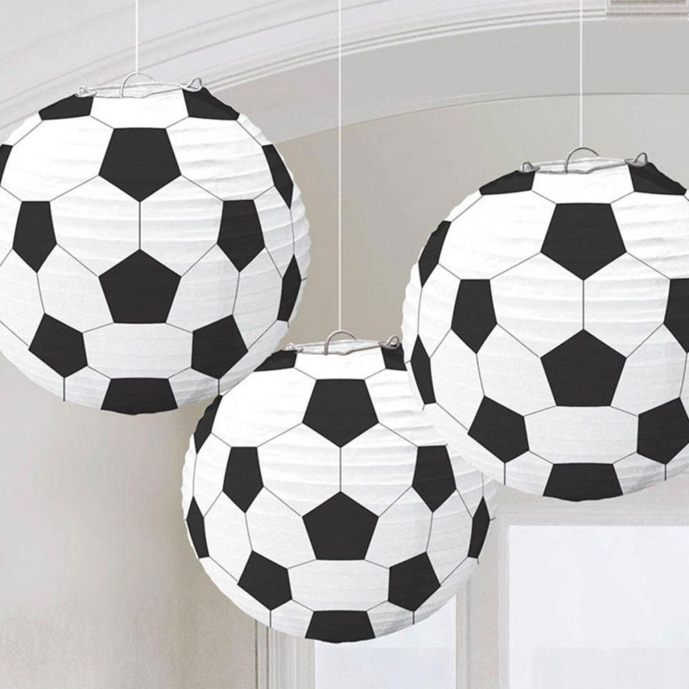 Soccer Paper Lantern 9.5" (3pcs)