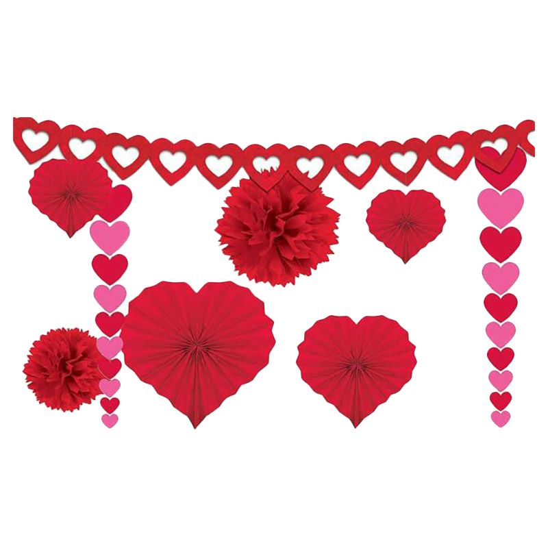 Valentine Paper Decorating Kit 9pcs